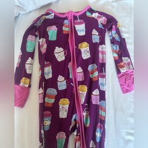 Little sleepies coffee cups pajamas